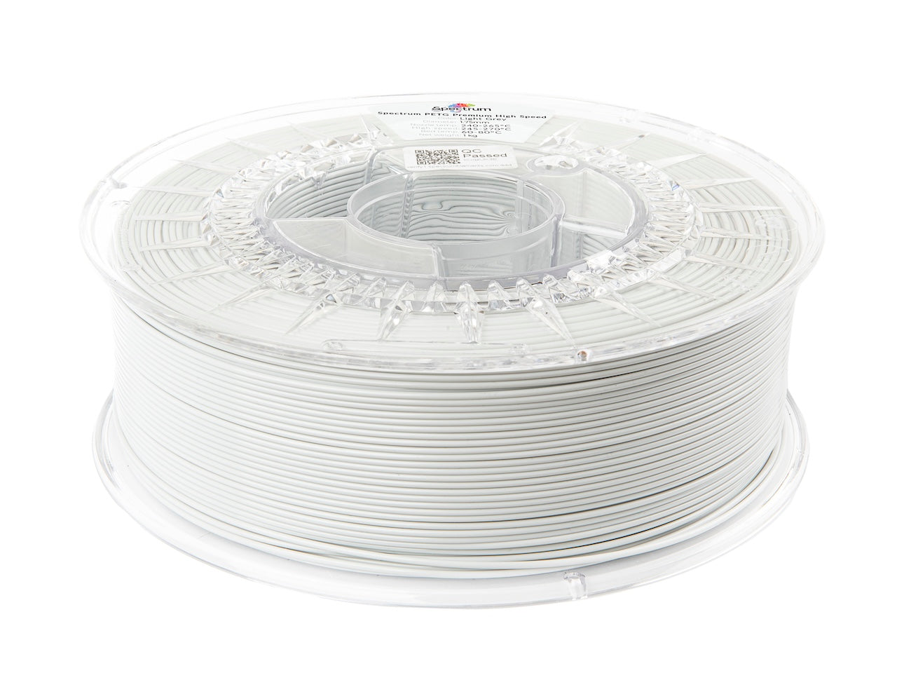 Filament Spectrum PETG Premium High Speed 1.75mm LIGHT GREY 1kg