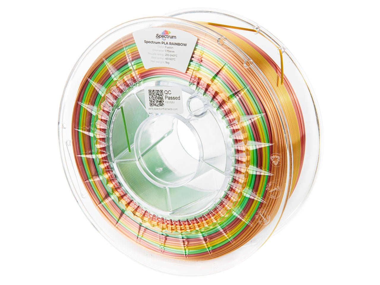 Filament Spectrum PLA SILK Rainbow 1.75mm FUSION 1kg
