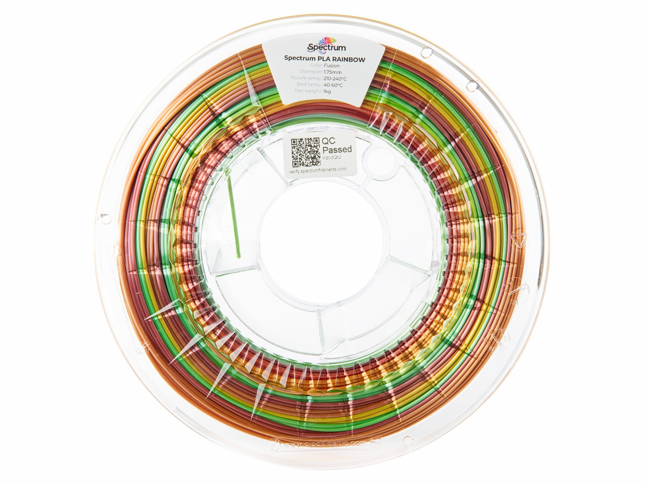 Filament Spectrum PLA SILK Rainbow 1.75mm FUSION 1kg
