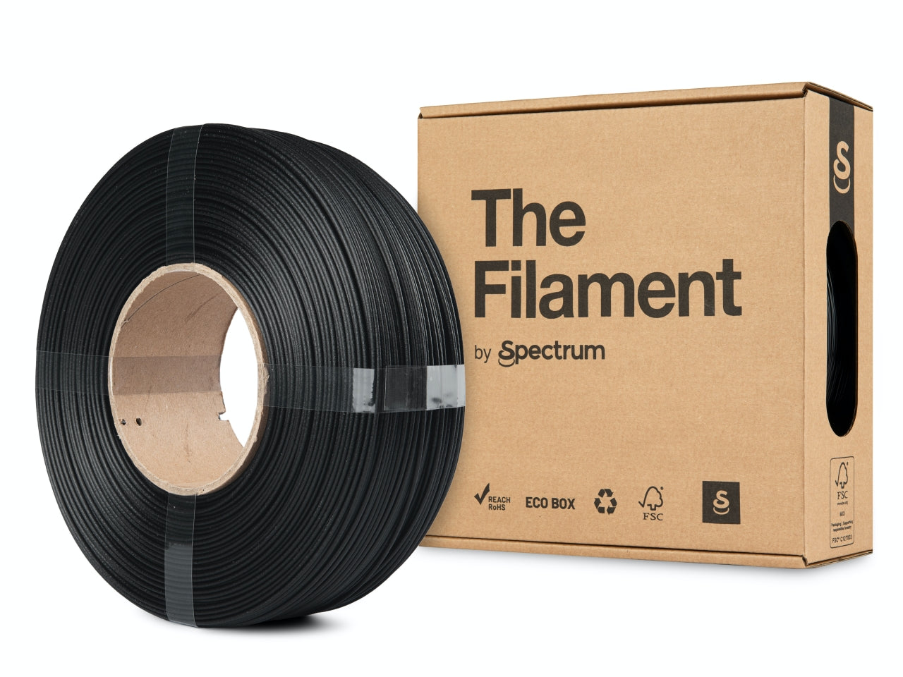 The Filament ReFill PETG CF 1.75mm BLACK 1kg