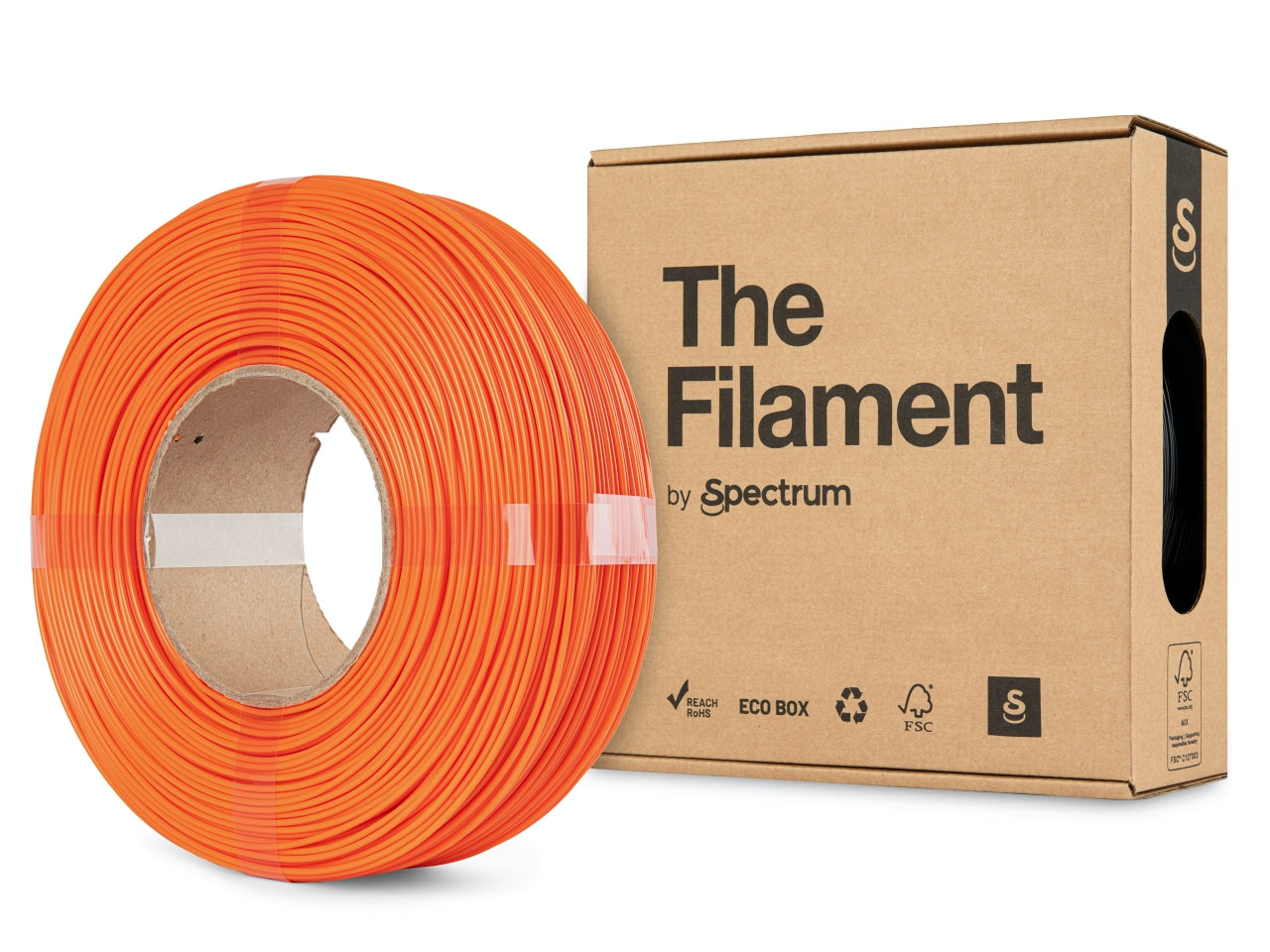 The Filament ReFill PETG 1.75mm MACHINERY ORANGE 1kg