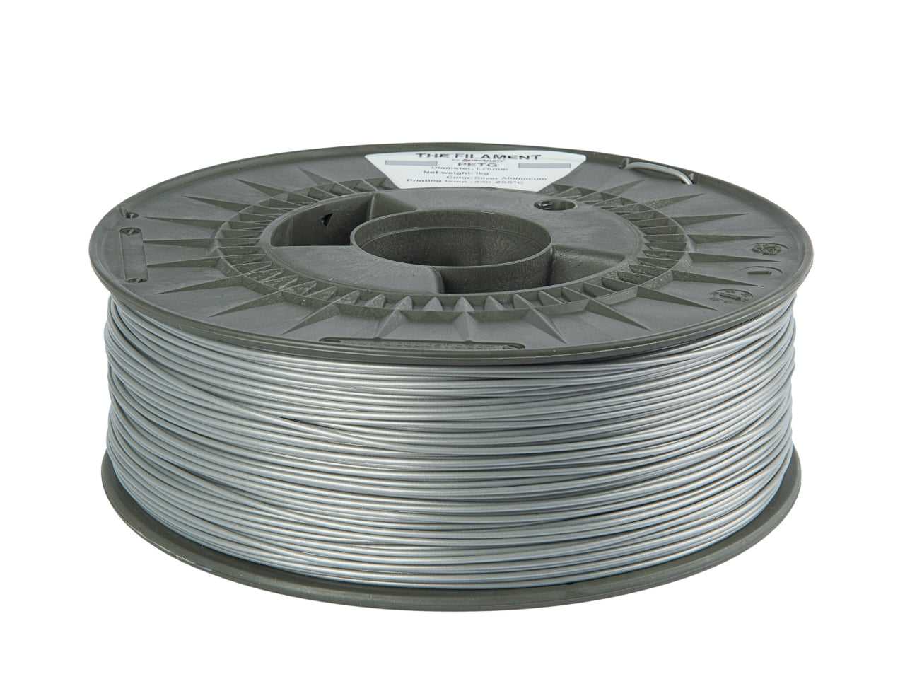The Filament PETG 1.75mm SILVER ALUMINIUM 1kg