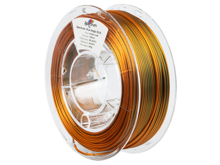 Filament Spectrum PLA Magic SILK 1.75mm AMBER LEAF 0.25kg