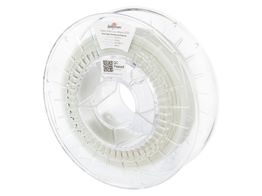 Filament Spectrum Nylon PA6 Low Warp GF30 1.75mm NAT 0.5kg