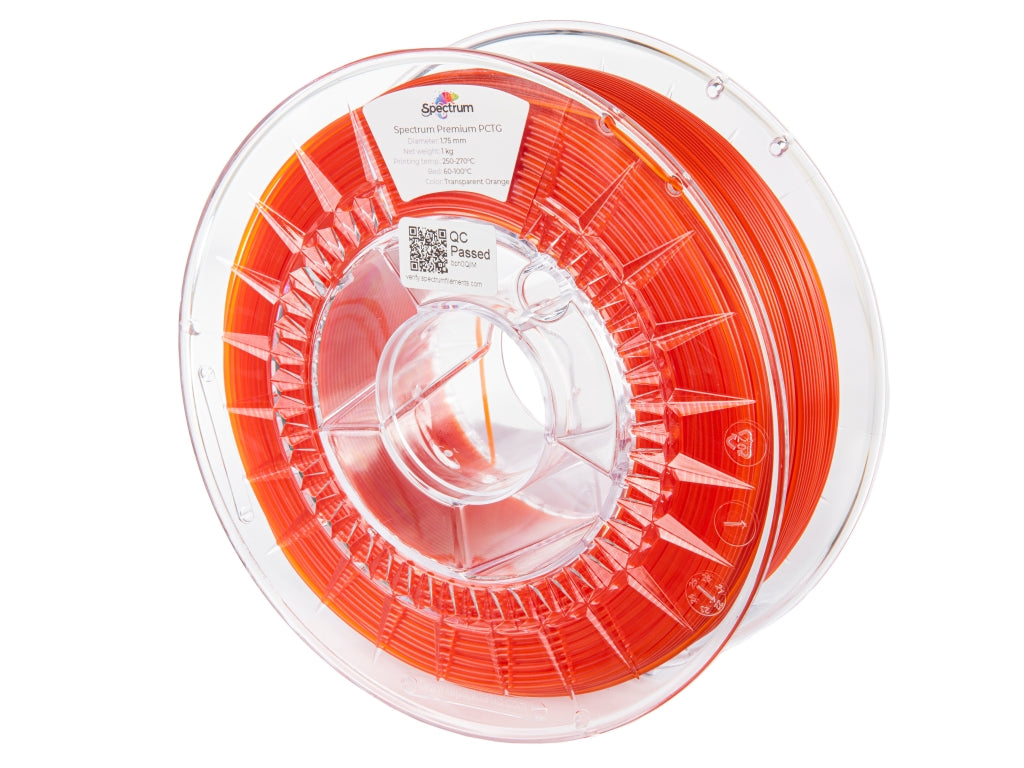 Filament Spectrum PCTG Premium 1.75mm TRANSPARENT ORANGE 1kg