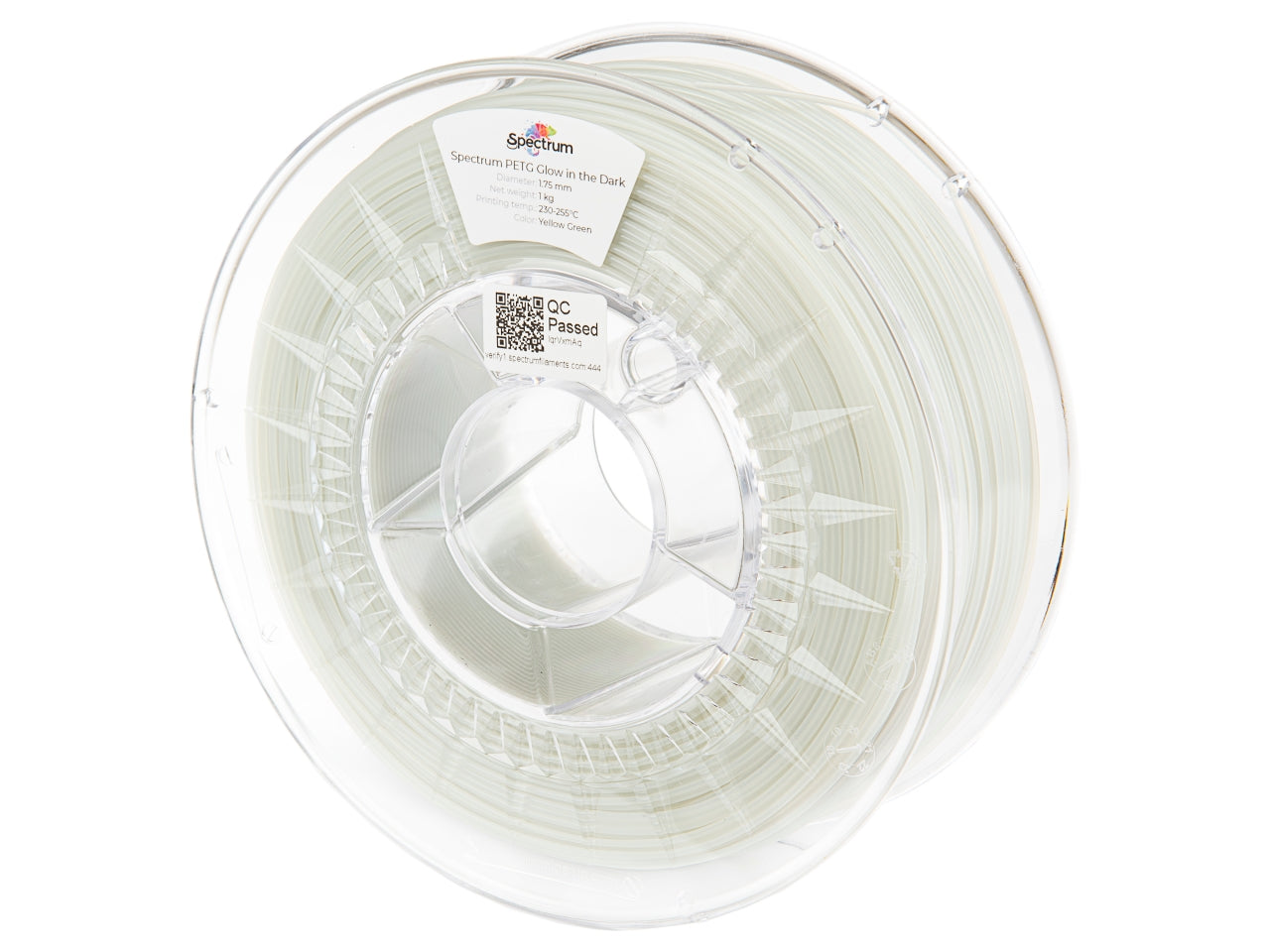 Filament Spectrum PET-G Glow in the Dark 1.75mm YELLOW-GREEN 1kg