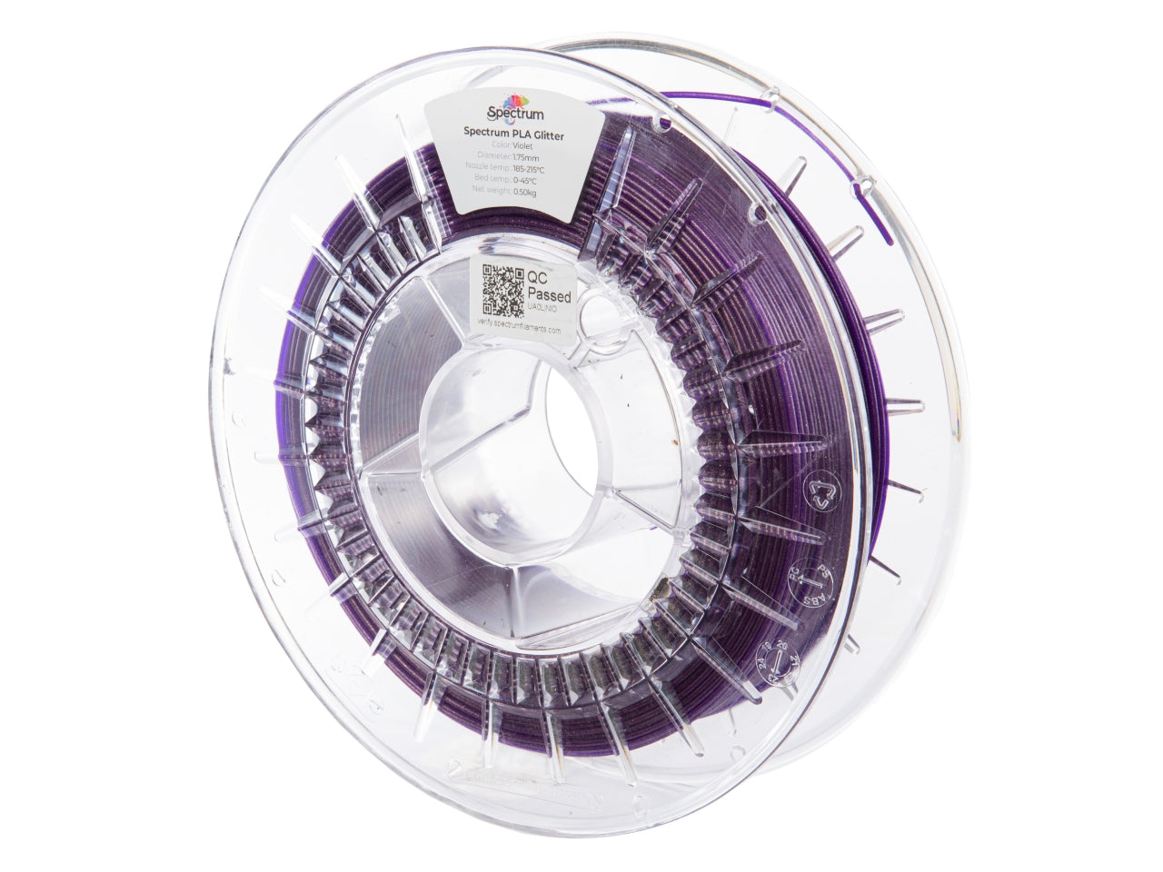 Filament Spectrum PLA Glitter 1.75mm VIOLET 0.5kg