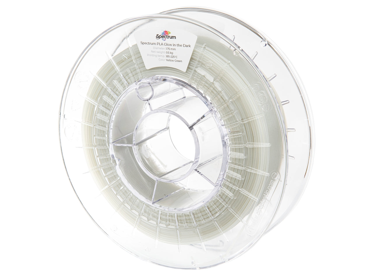 Filament Spectrum PLA Glow in the Dark 1.75mm YELLOW-GREEN 0.5kg