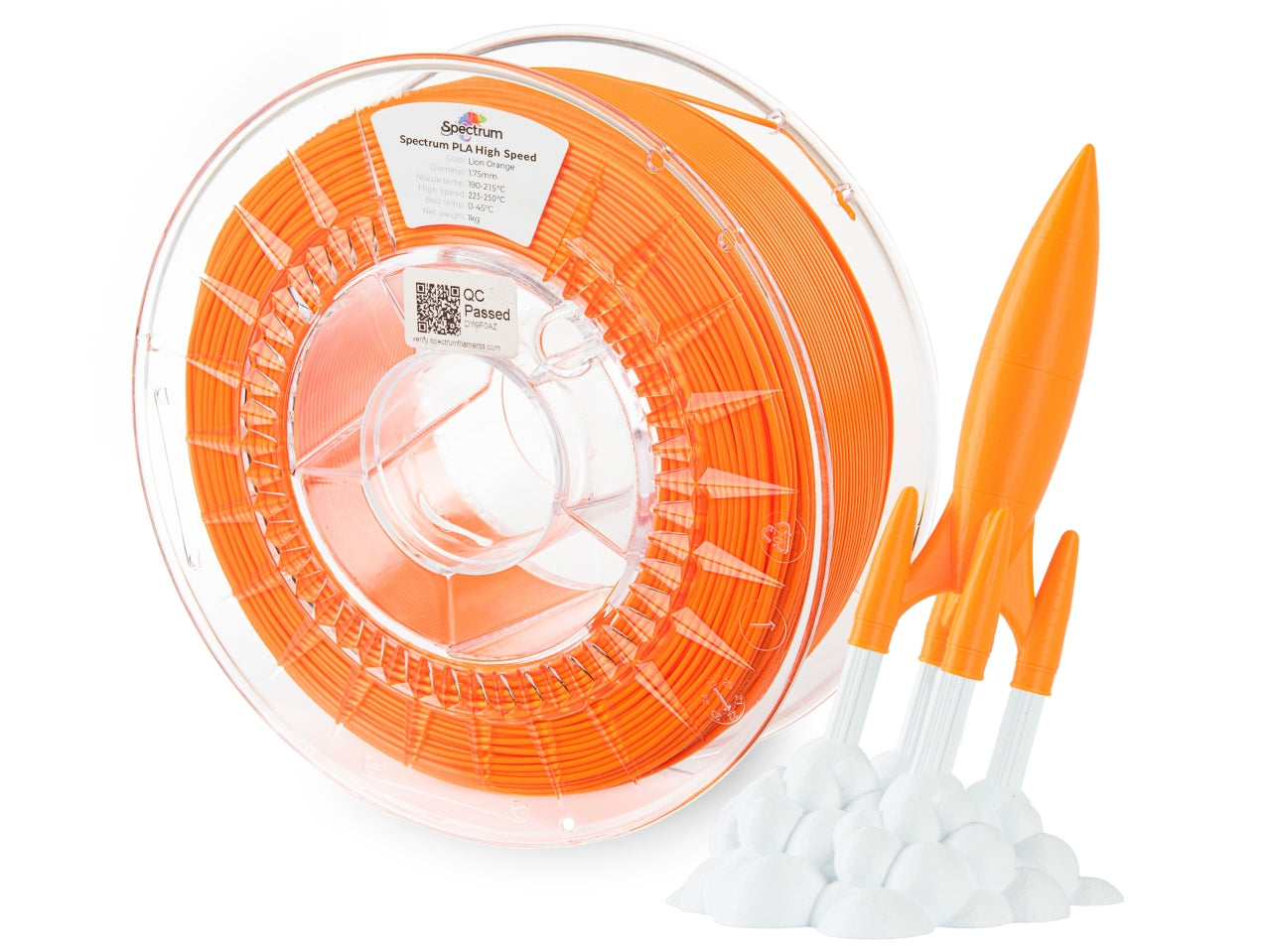 Filament Spectrum Premium PLA High Speed 1.75mm LION ORANGE 1kg