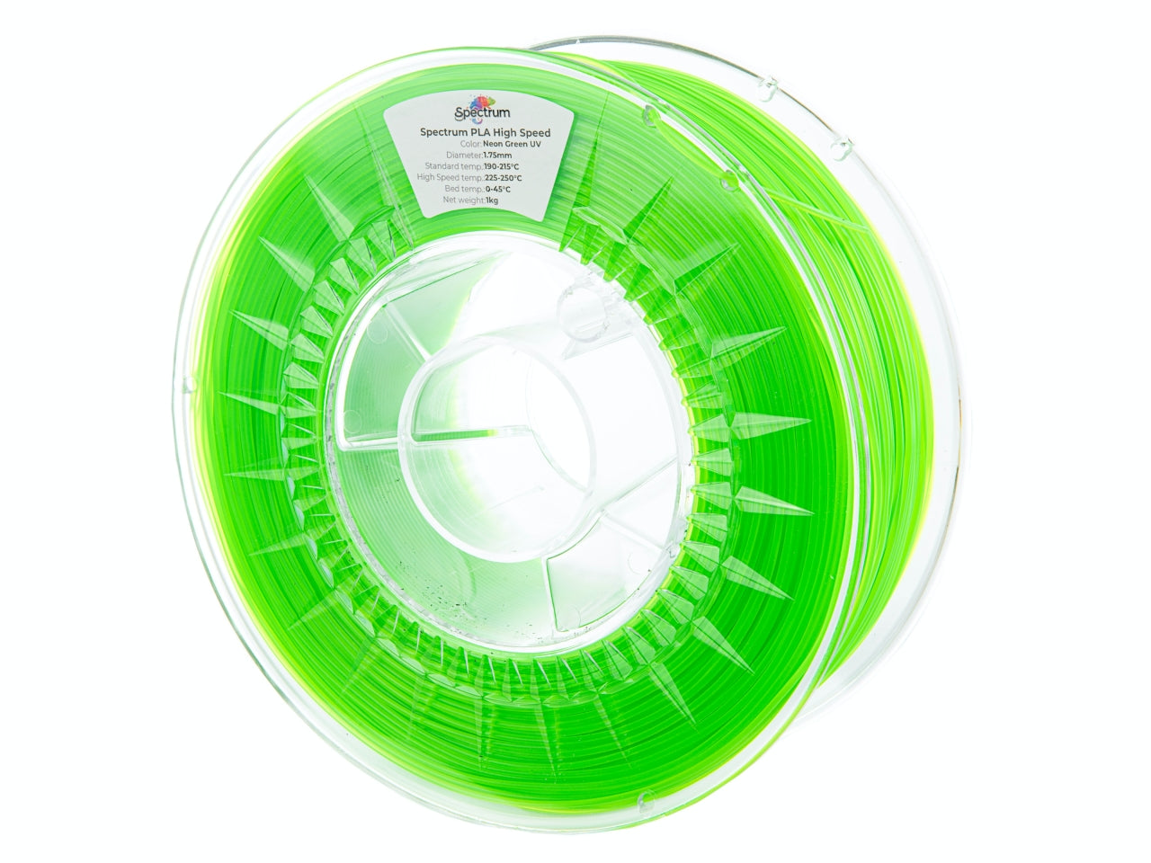 Filament Spectrum Premium PLA High Speed 1.75mm NEON GREEN UV 1kg