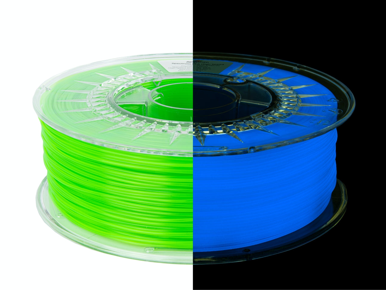 Filament Spectrum Premium PLA High Speed 1.75mm NEON GREEN UV 1kg