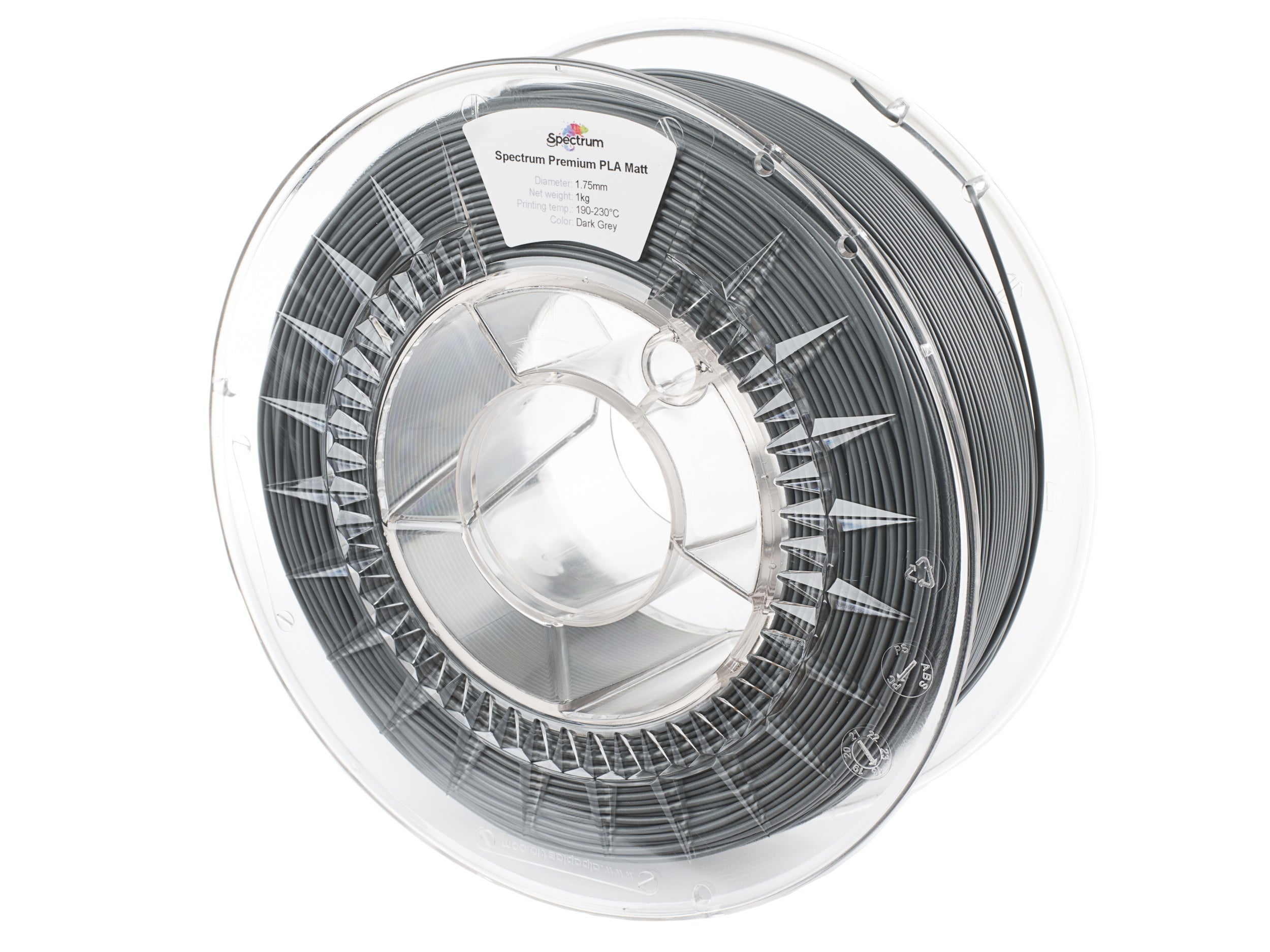 Filament Spectrum PLA MATT 1.75mm DARK GREY 1kg
