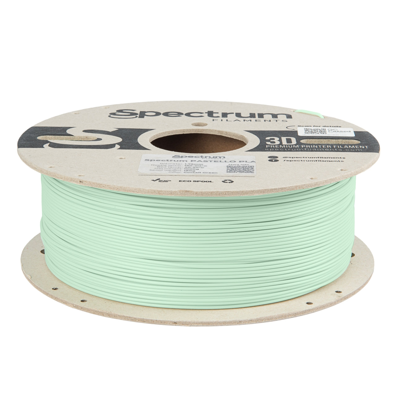 Filament Spectrum Pastello PLA 1.75mm COCTAIL GREEN 1kg