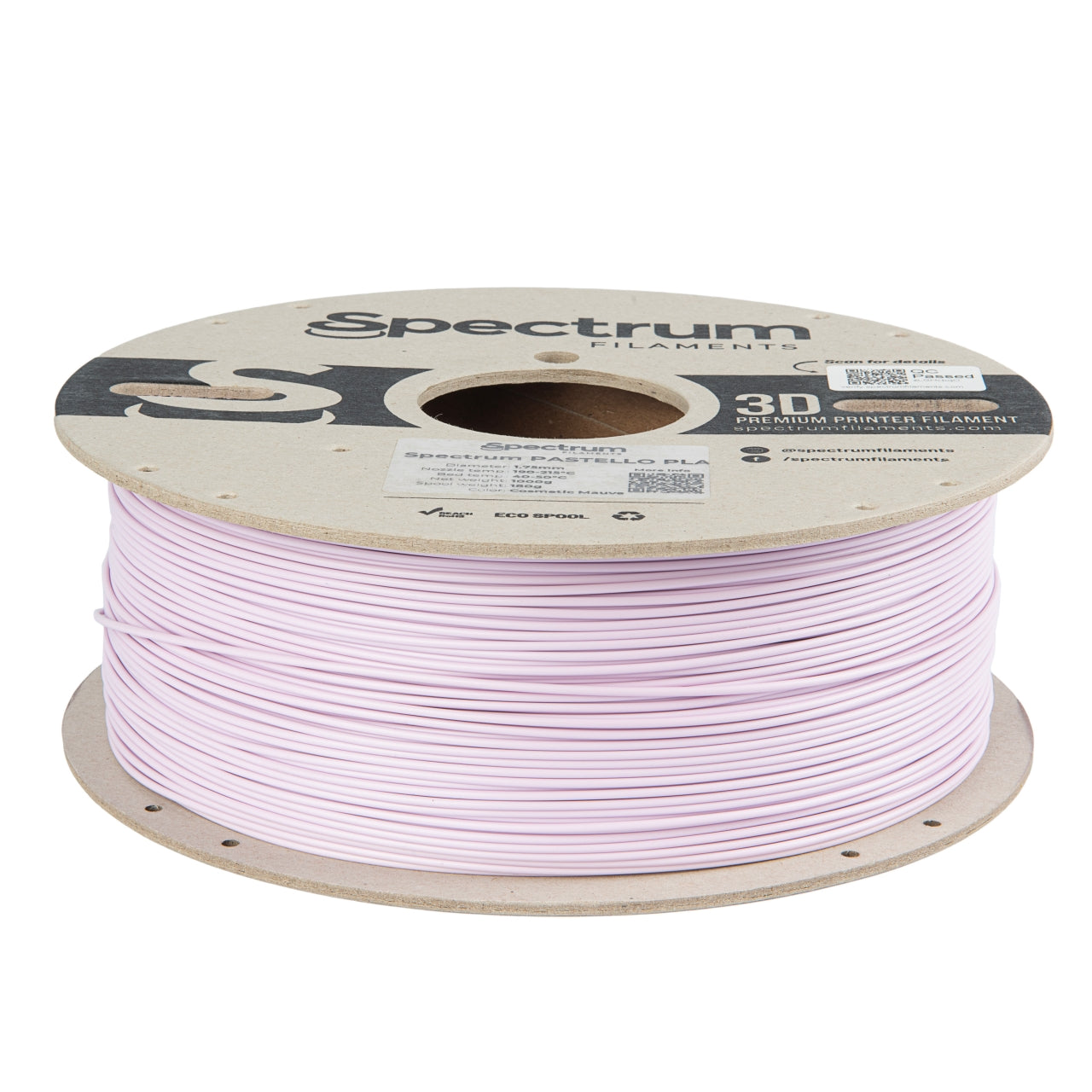 Filament Spectrum Pastello PLA 1.75mm COSMETIC MAUVE 1kg