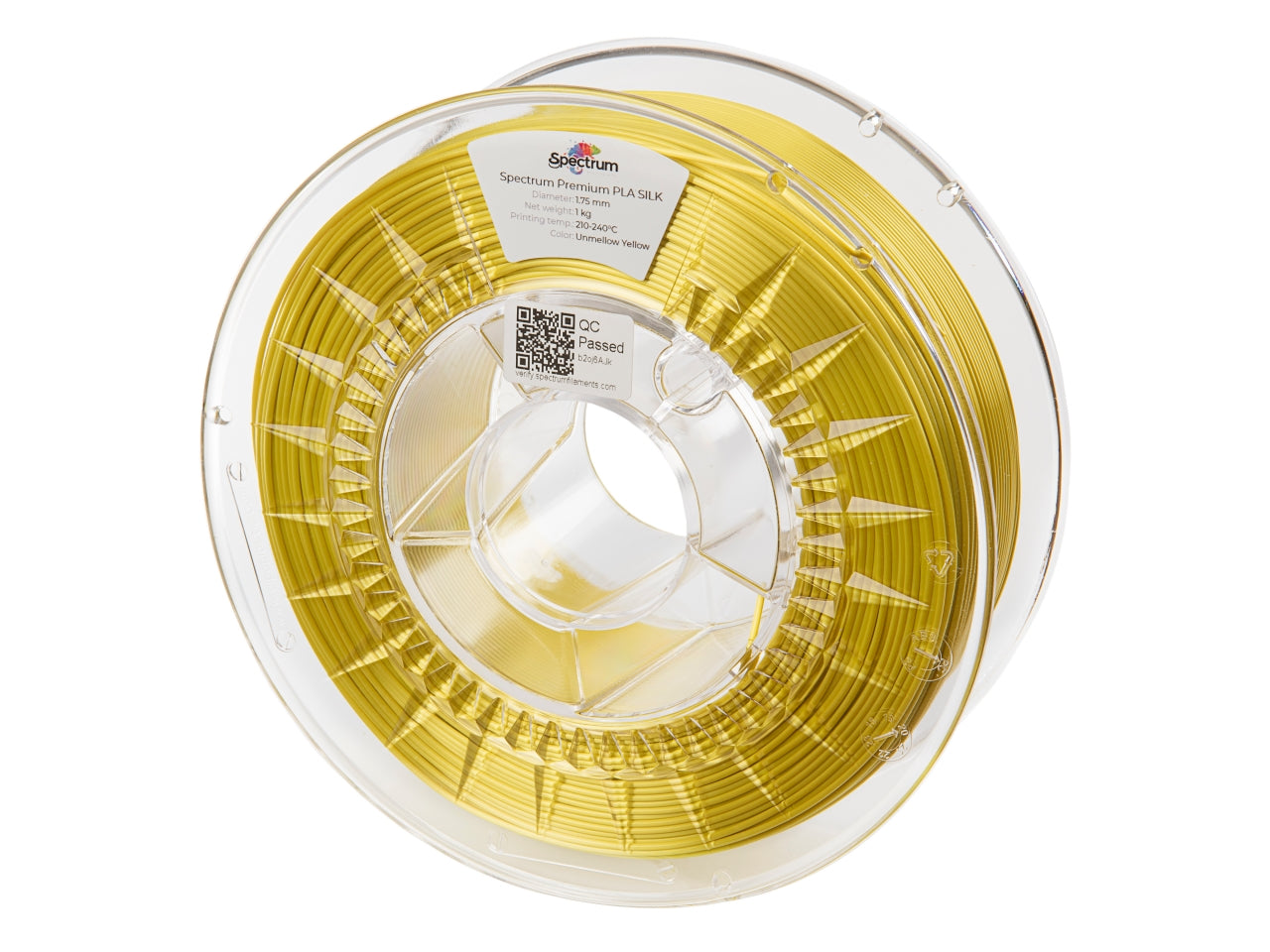 Filament Spectrum PLA SILK 1.75mm UNMELLOW YELLOW 1kg