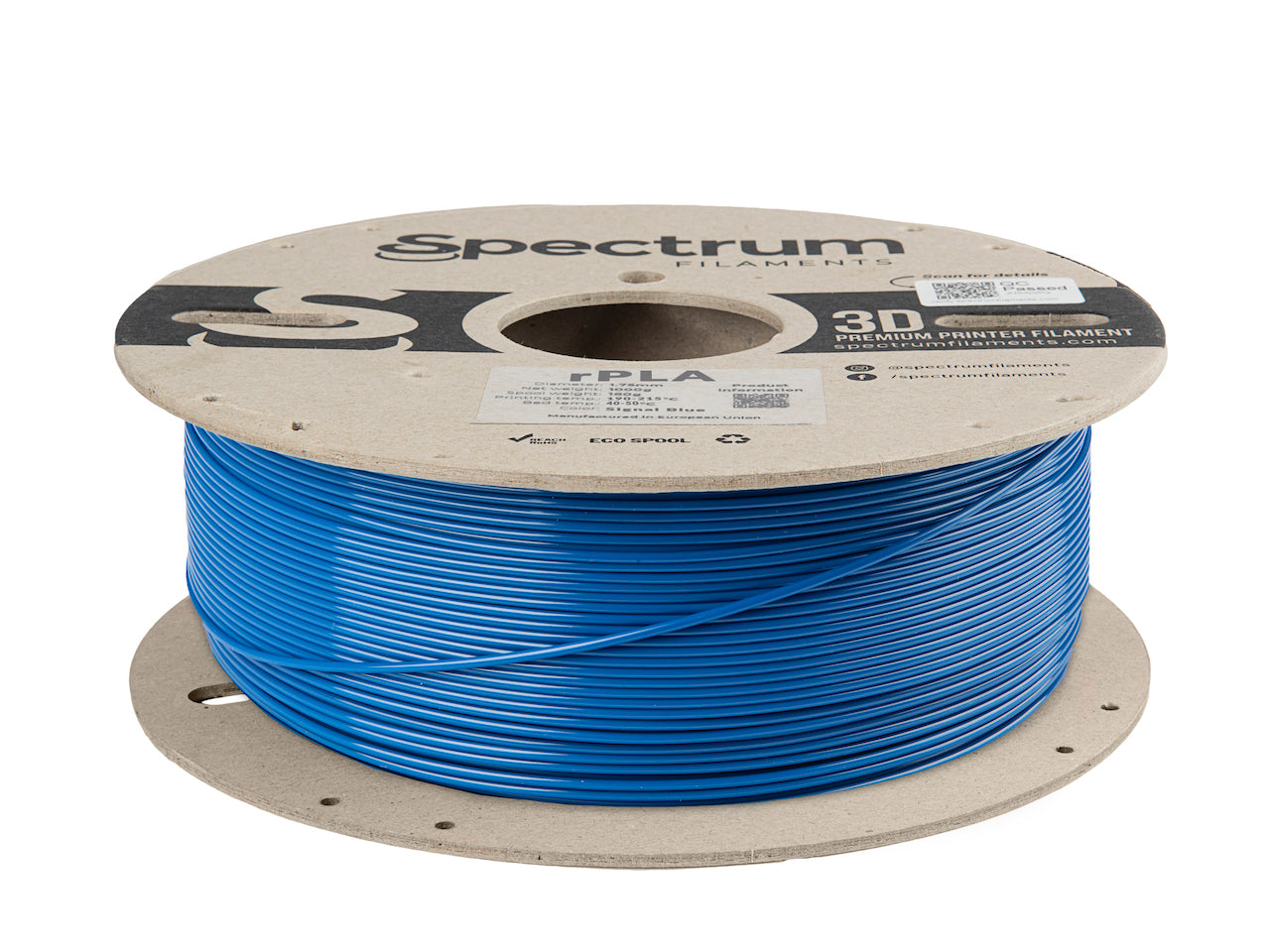 Filament Spectrum r-PLA 1.75mm SIGNAL BLUE 1kg