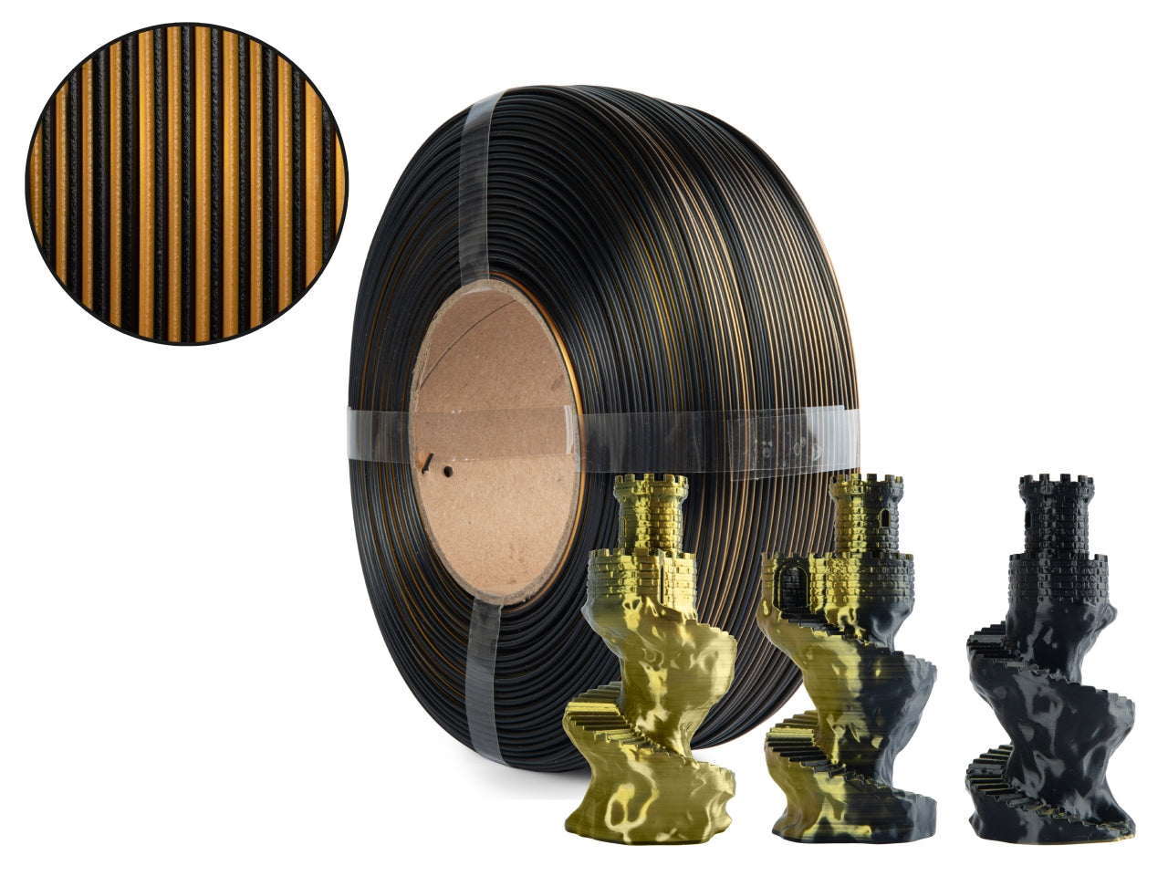 Filament Spectrum ReFill PLA Magic SILK 1.75mm SOLAR ECLIPSE 1kg