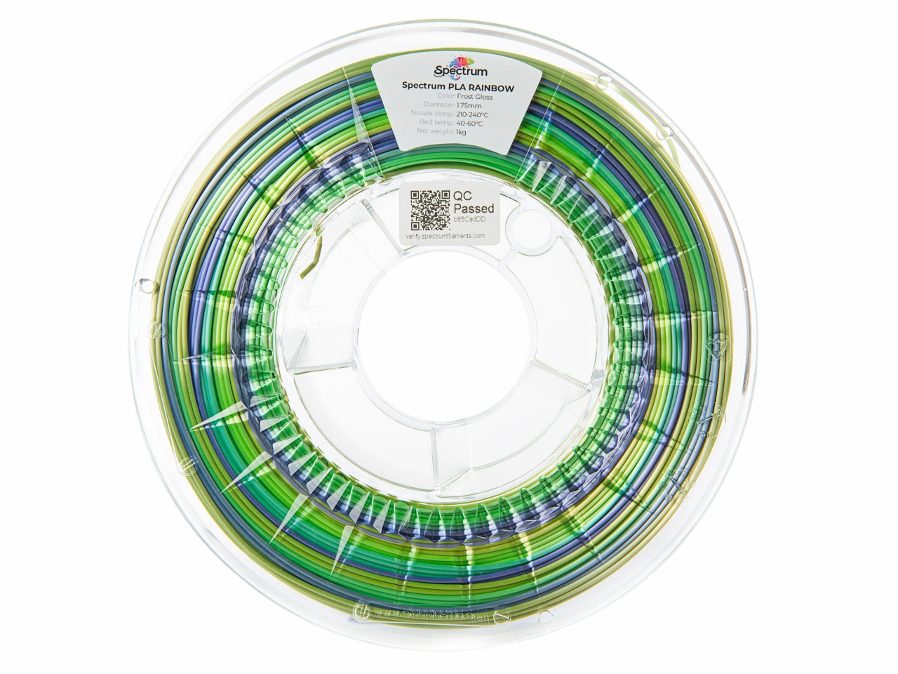 Filament Spectrum PLA SILK Rainbow 1.75mm FROST GLOSS 1kg