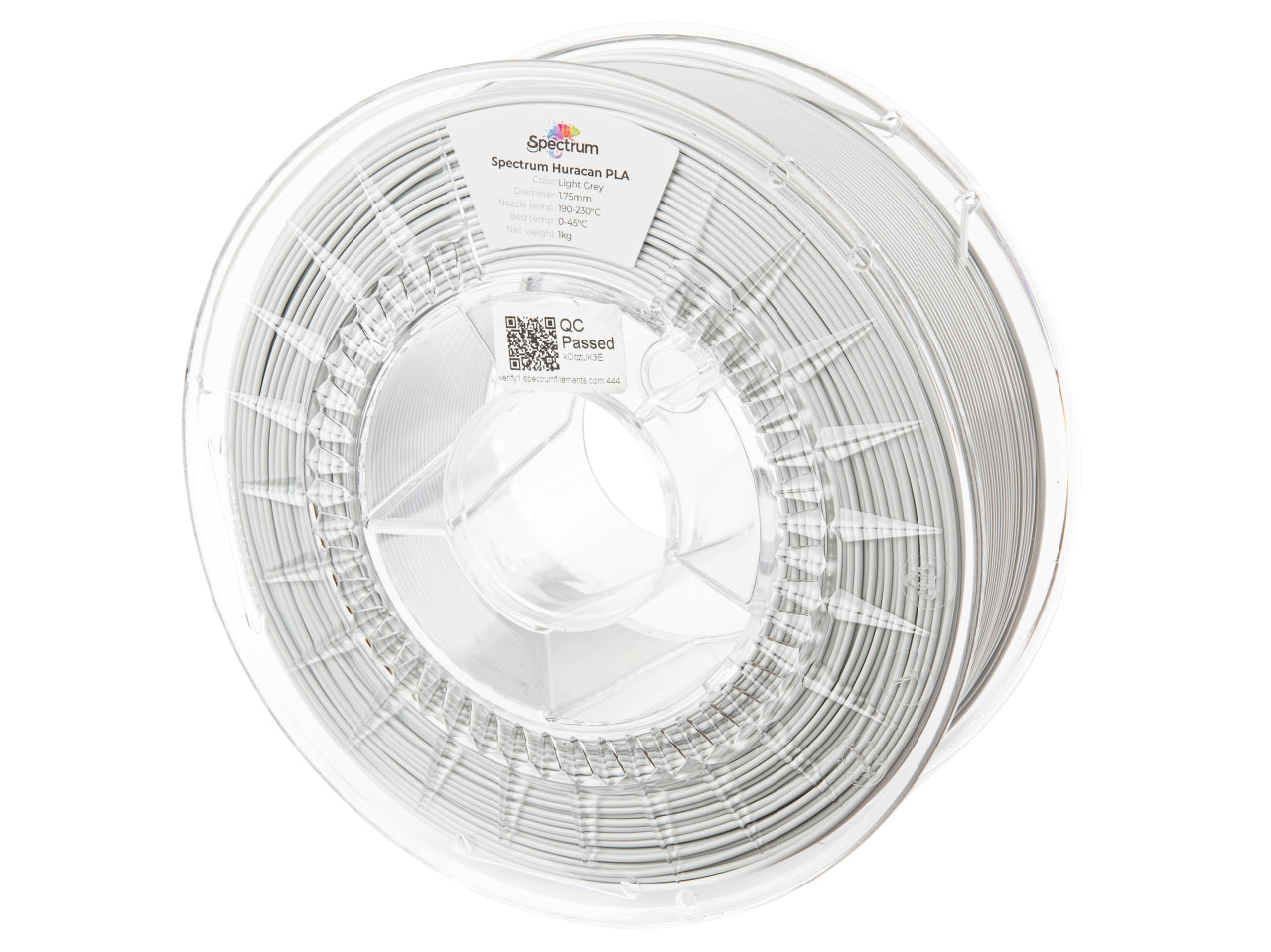 Filament Spectrum PLA Huracan 1.75mm LIGHT GREY 1kg