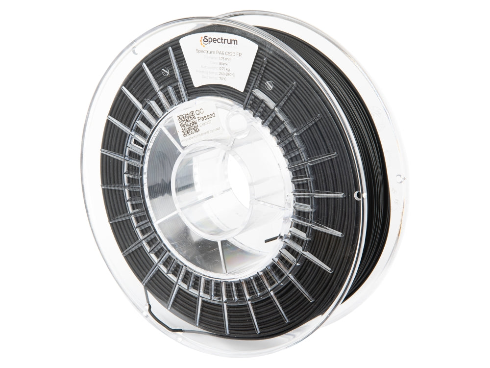 Filament Spectrum PA6 CS20 FR V0 1.75mm BK 0.75kg
