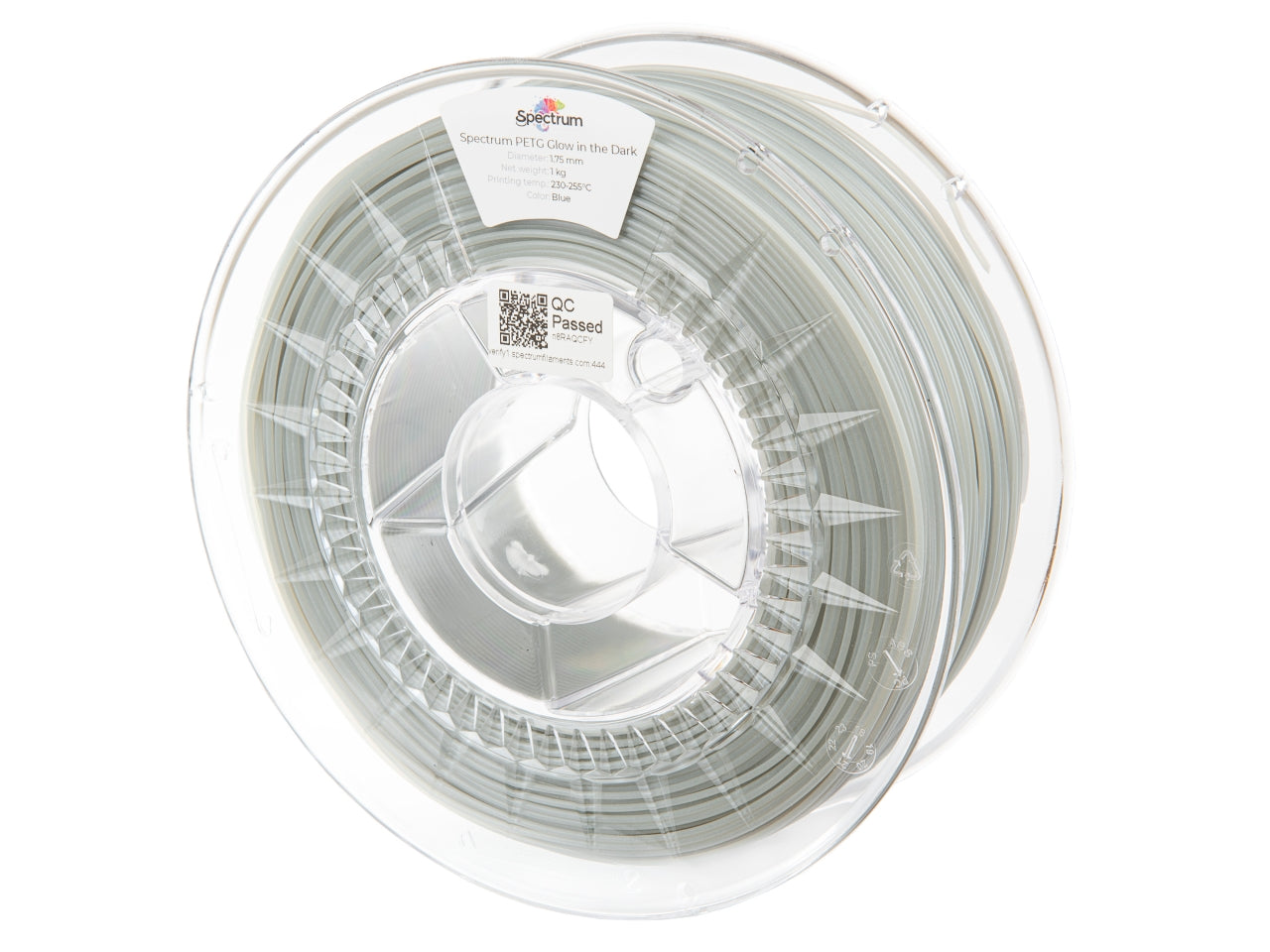 Filament Spectrum PET-G Glow in the Dark 1.75mm BLUE 1kg