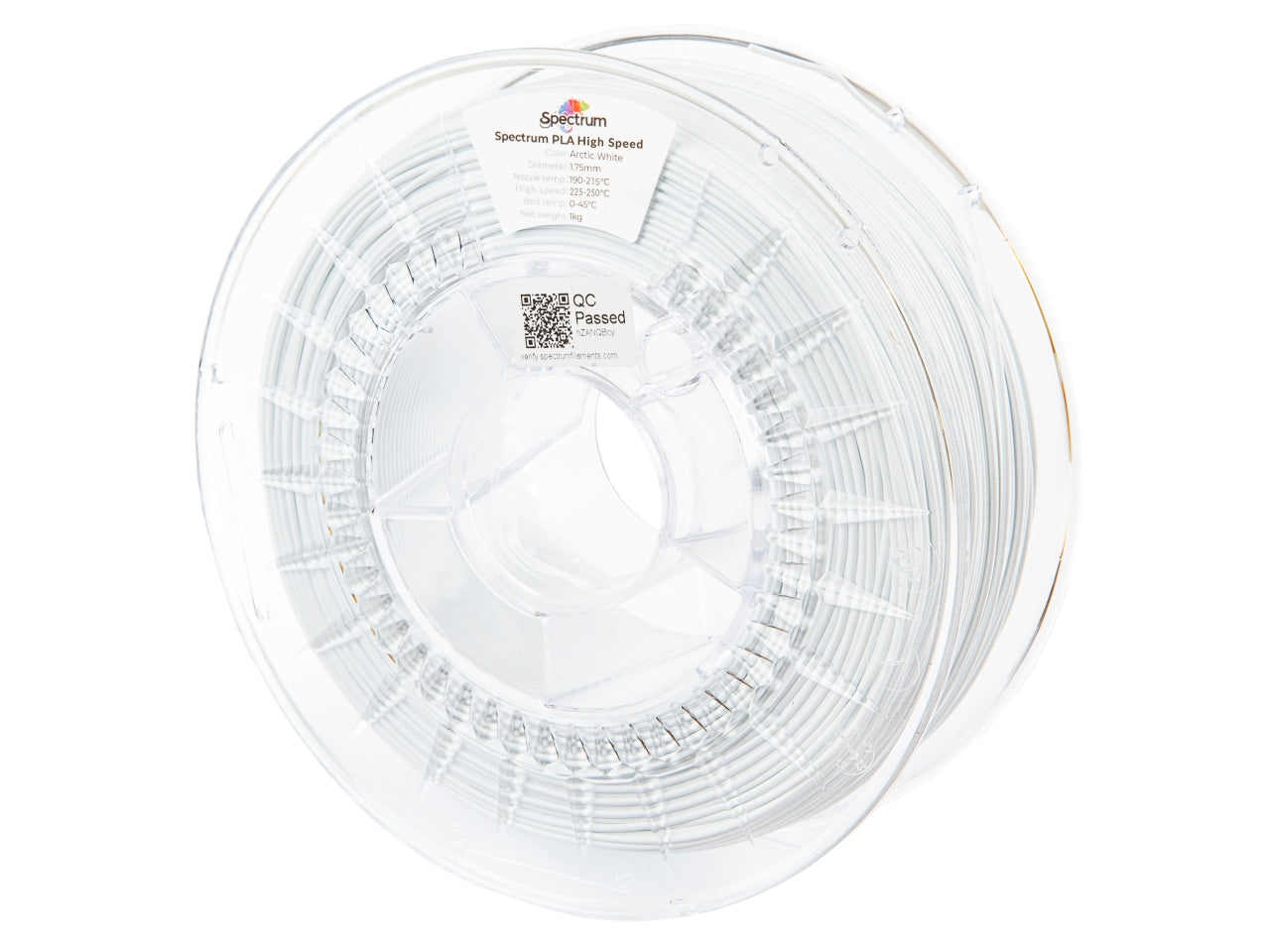 Filament Spectrum Premium PLA High Speed 1.75mm ARCTIC WHITE 1kg