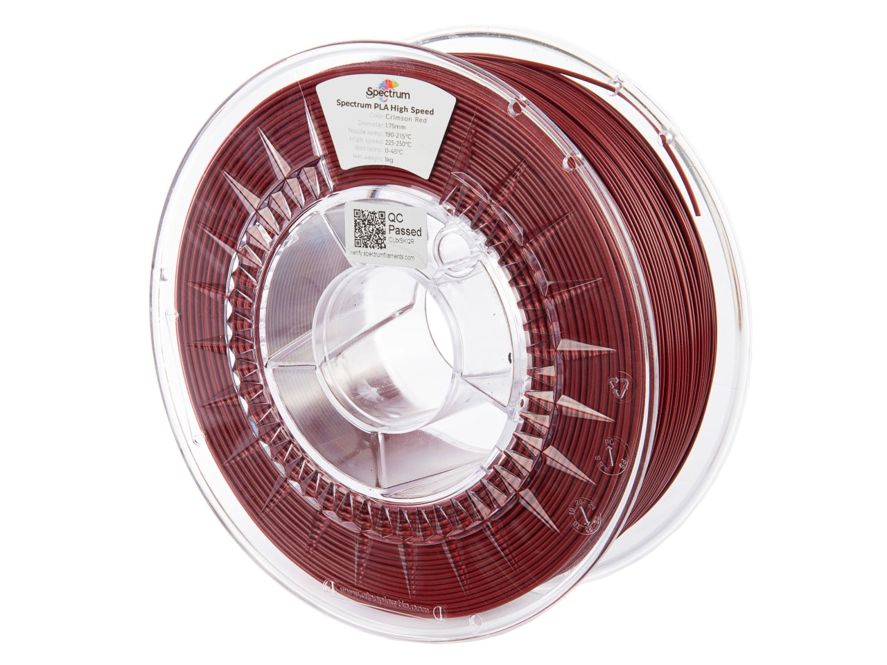 Filament Spectrum Premium PLA High Speed 1.75mm CRIMSON RED 1kg