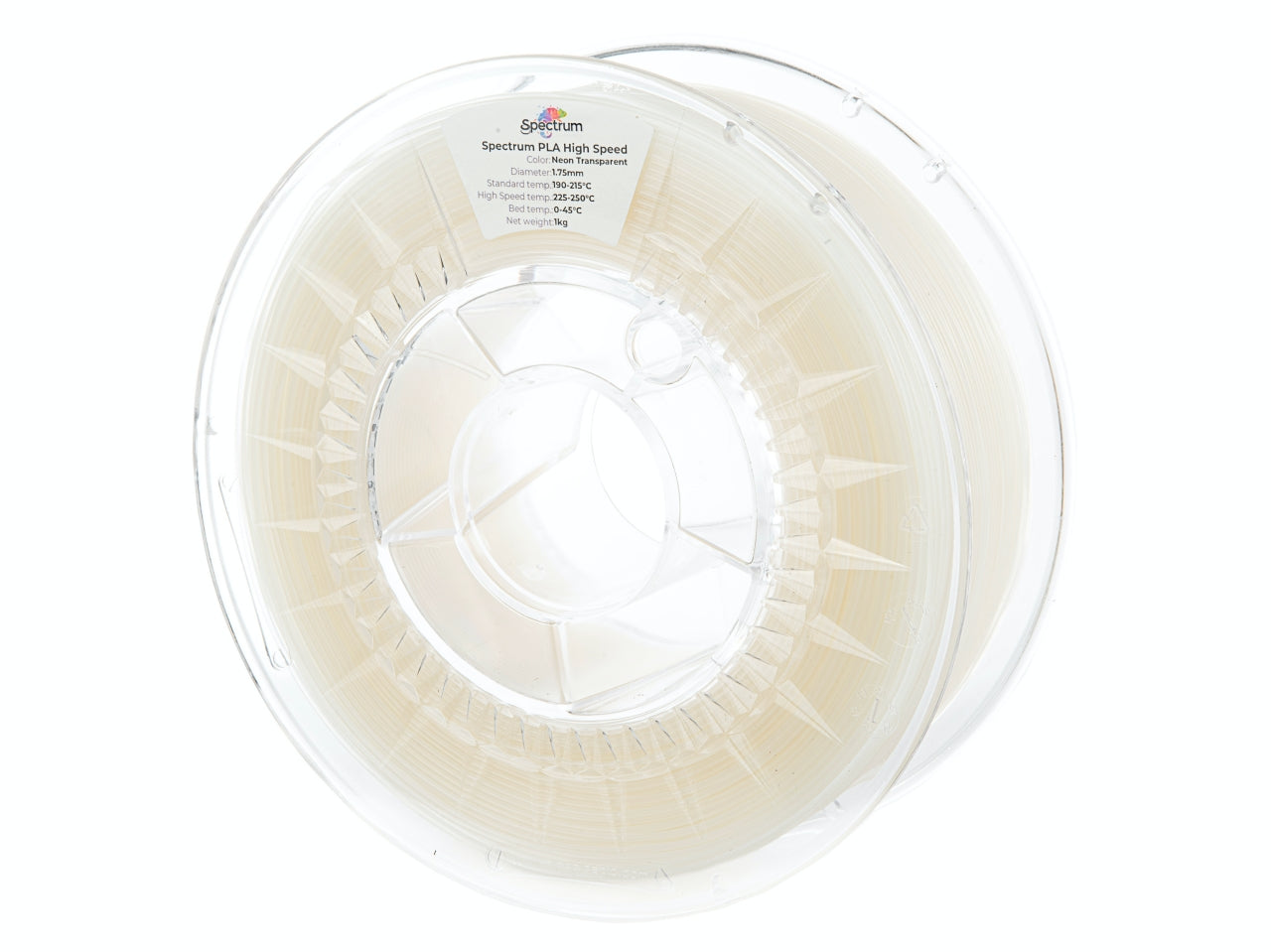 Filament Spectrum Premium PLA High Speed 1.75mm NEON TRANSPARENT 1kg
