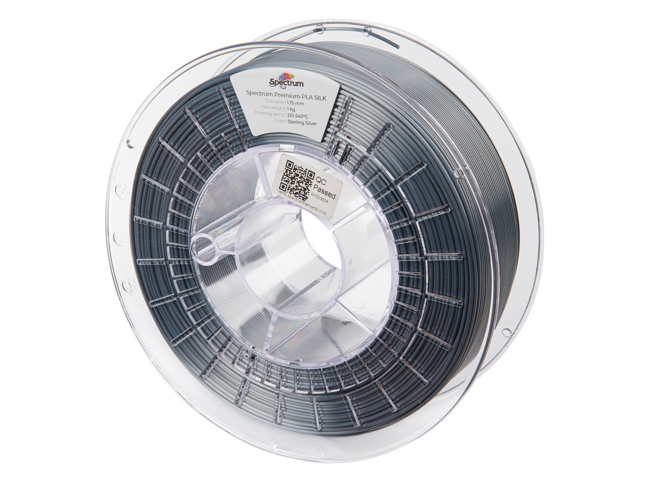 Filament Spectrum PLA SILK 1.75mm STERLING SILVER 1kg